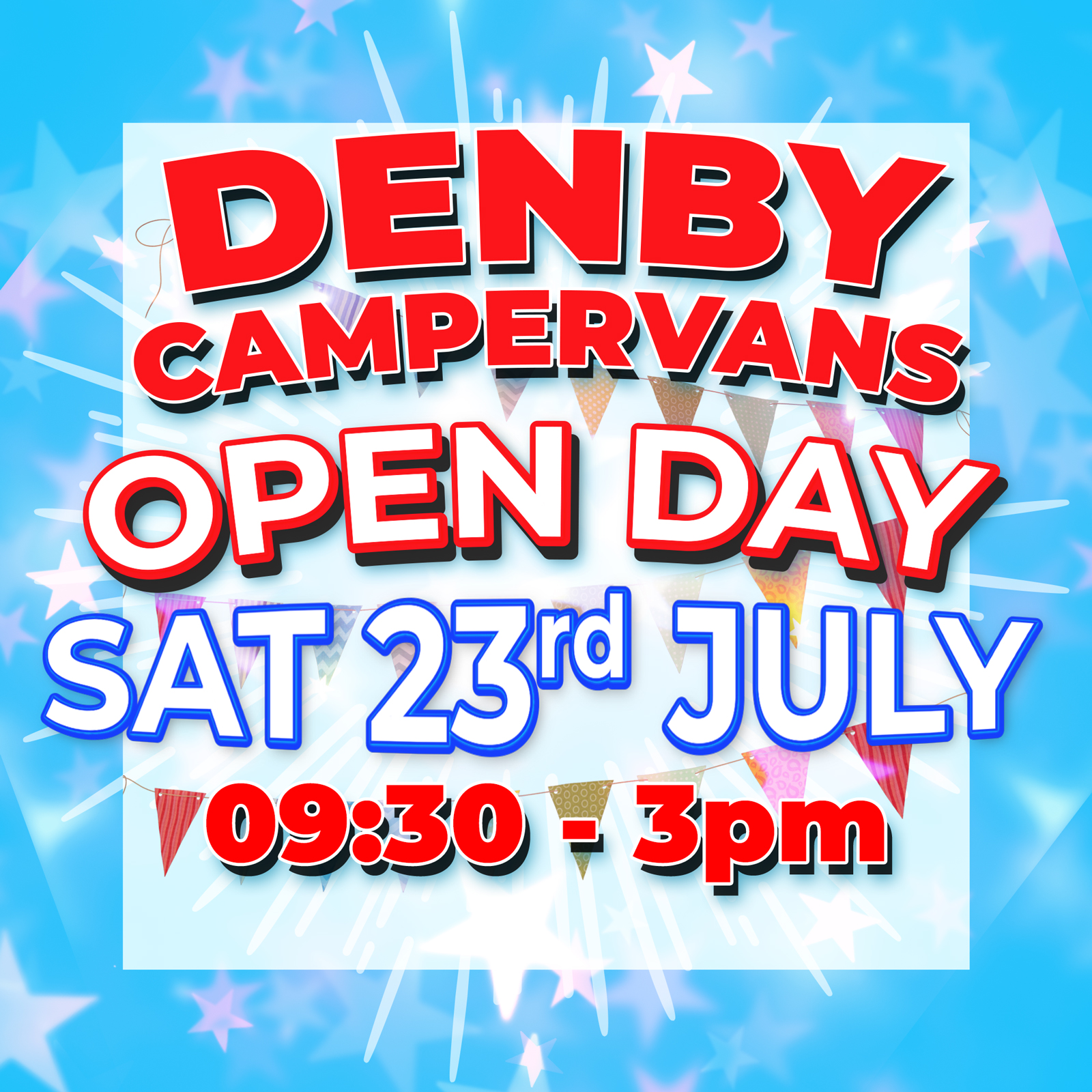 Open Day – 23rd July 9:30 – 3pm