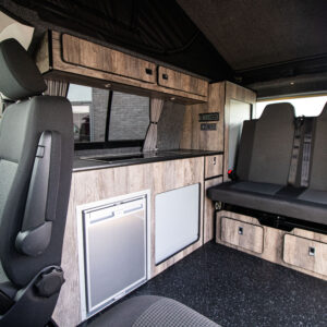 T6.1 Volkswagen Transporter Startline Campervan – Sunny Yellow – 24 Plate – A1196 View of the rear seats